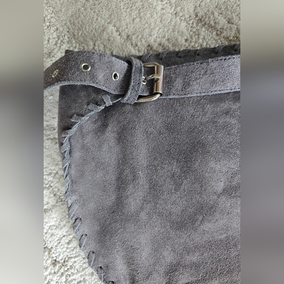 NWT, Raj, Gray Suede Belt Bag - Picture 3 of 7